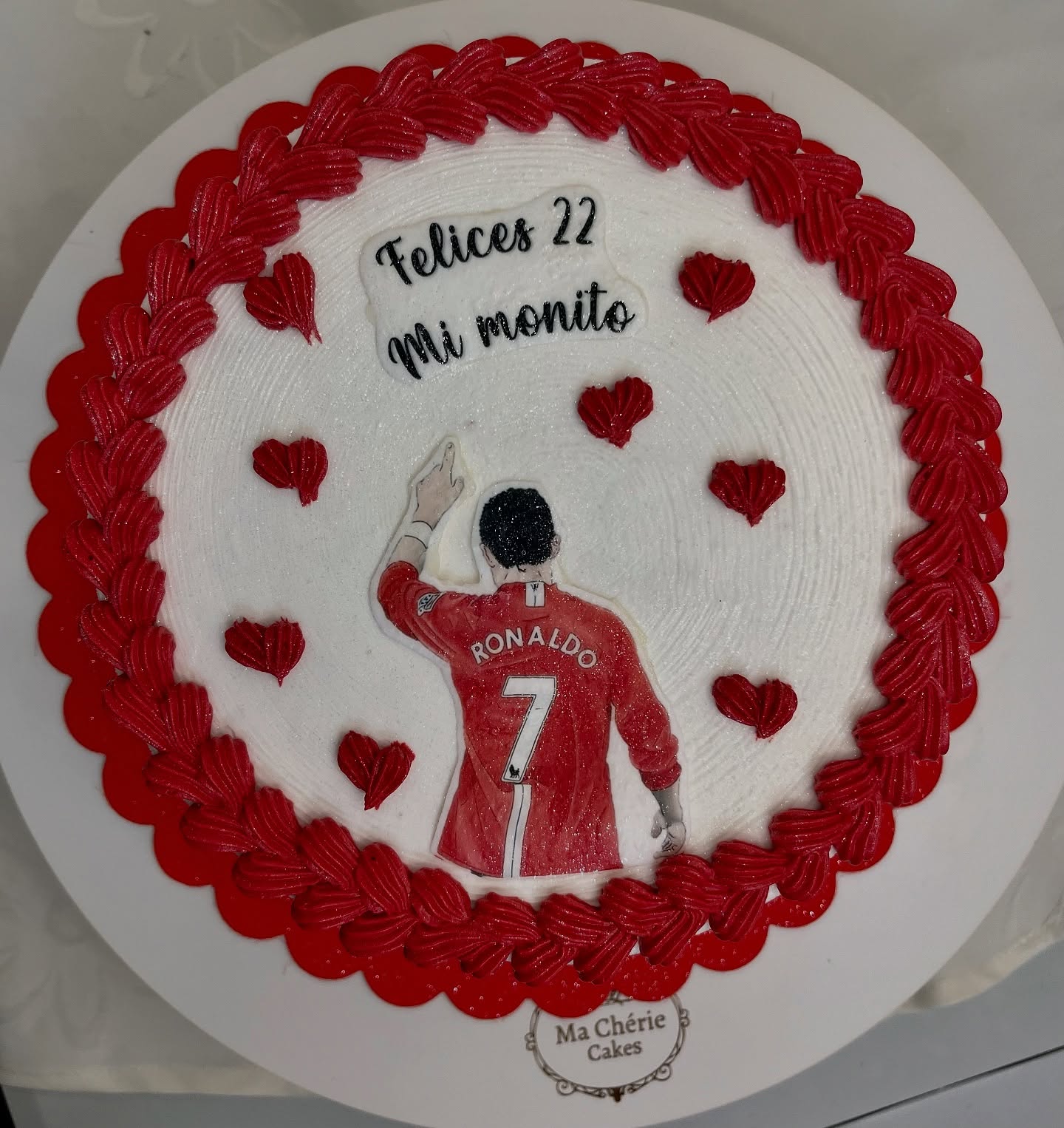 Torta temática Cristiano Ronaldo Manchester United